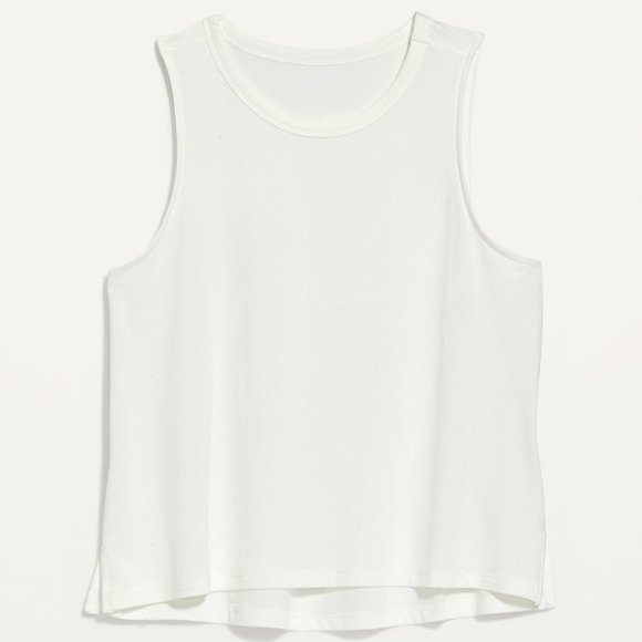 **2 for $20**🛍️OLD NAVY White Workout Tank Top Large - Picture 3 of 8